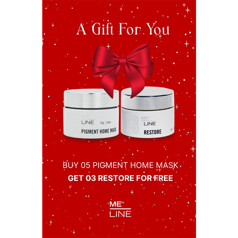 JULEKAMPANJE MeLine Pigment Home Mask få med Fullsize Restore Cream