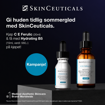 KAMPANJE  SkinCeuticals CE Ferulic 30ml, få med Hydrating B5 Gel 15ml Serum på kjøpet