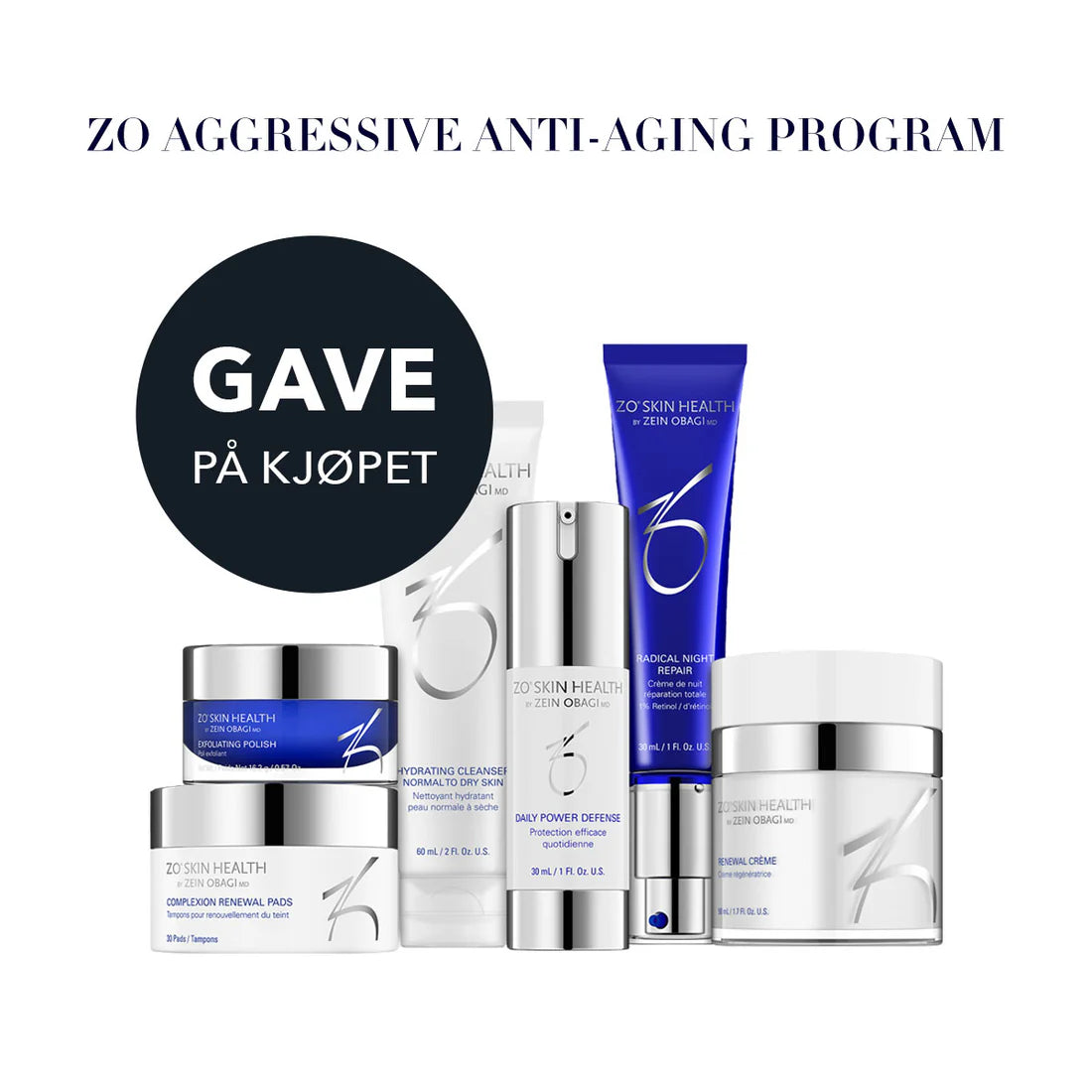 ZO Skin Health Aggressive Anti-Aging Program + gave på kjøpet