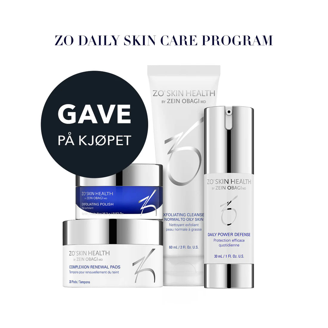 ZO Skin Health Daily Skincare Program + gave på kjøpet