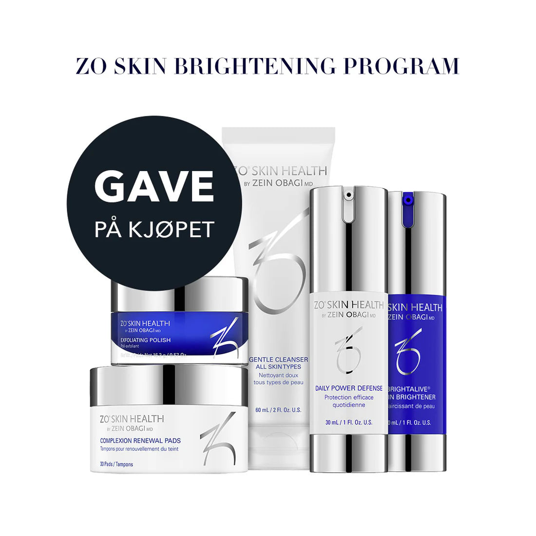 ZO Skin Health Skin Brightening Program + gave på kjøpet
